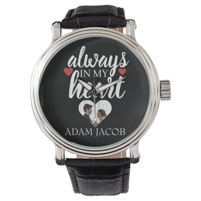 ALWAYS IN MY HEART, COUPLE CUSTOMIZE TEMPLATE WATCH (Front)