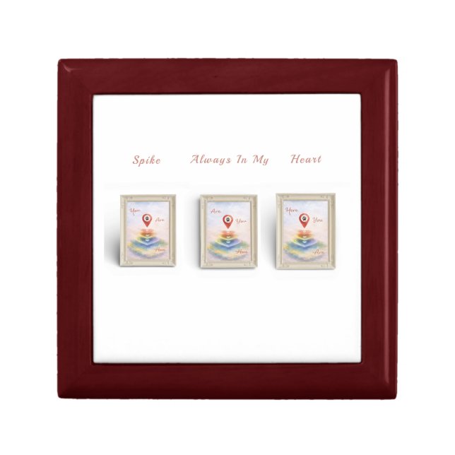 Always in My Heart Keepsake Box - You Are Here (Front)