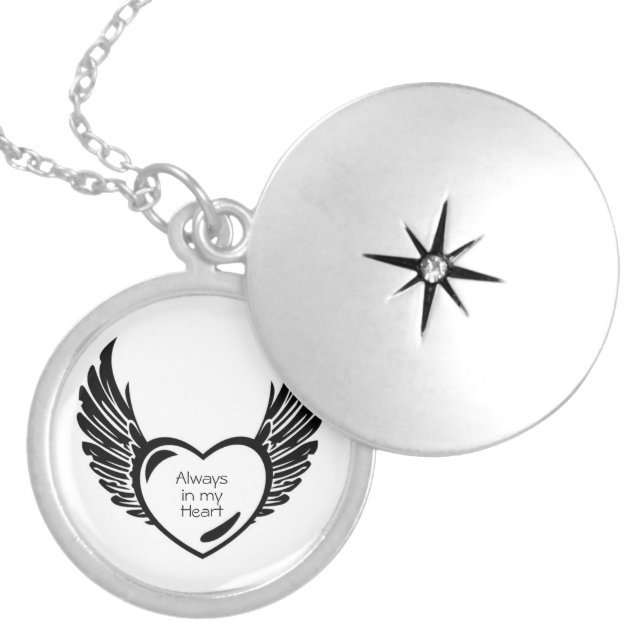 Always in my Heart Silver Plated Necklace (Front)