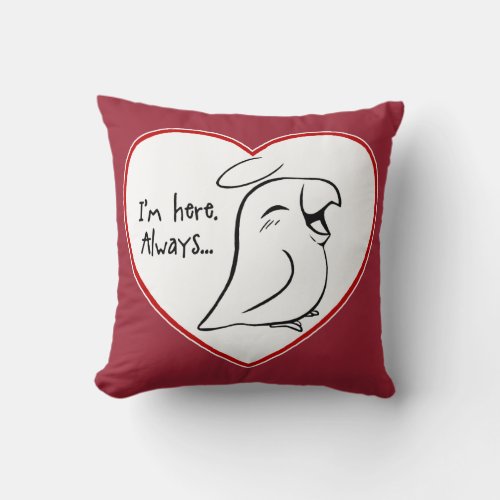 Always in my heart throw pillow