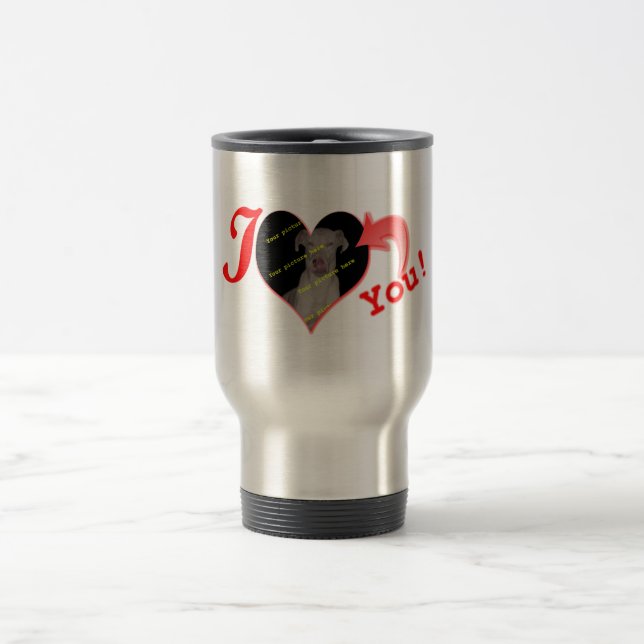 "Always in my heart" Valentine's Day Gift Travel Mug (Center)