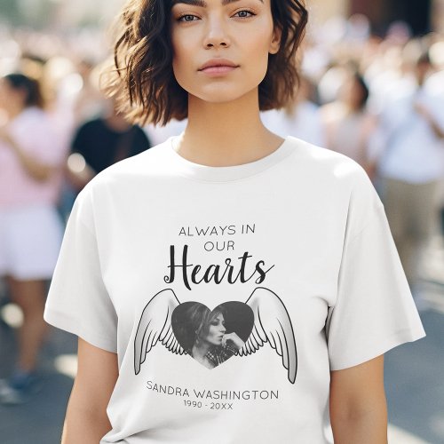Always In Our Hearts | Angel Wing | Photo Memorial