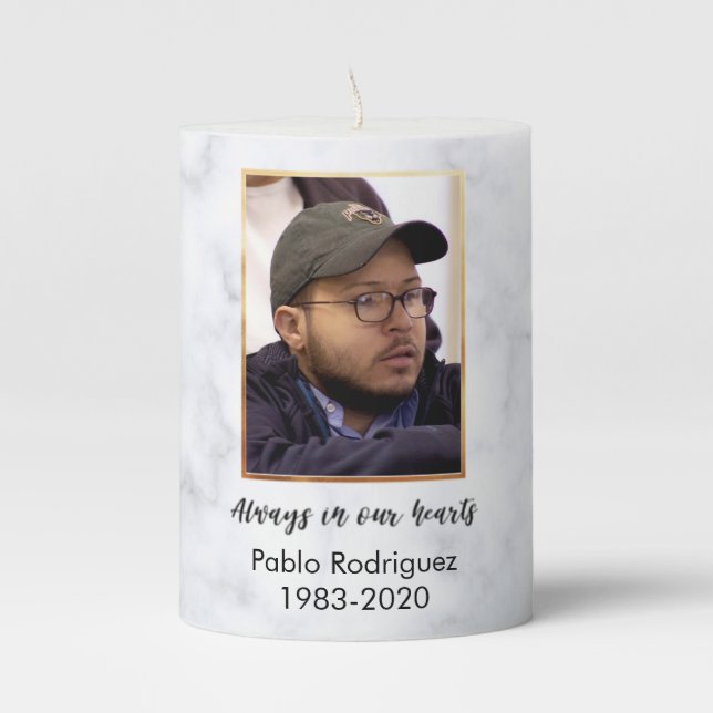 Always in Our Hearts Candle (Front)