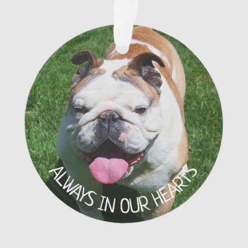 Always in our Hearts Dog Remembrance Ornament