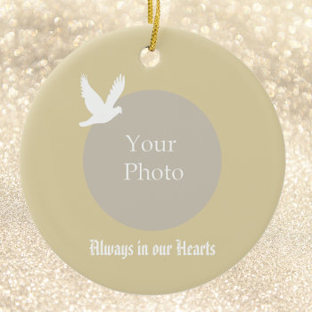 Always In Our Hearts Memorial Christmas Ornament by ornamentsbyhenis at Zazzle
