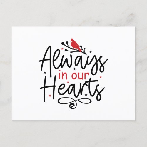 Always In Our Hearts Postcard