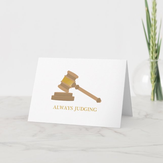 Always Judging Card (Front)