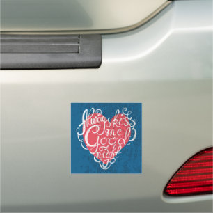 Always Kiss Me Goodnight Car Magnet