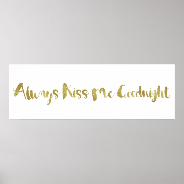 Always Kiss Me Goodnight Poster (Front)