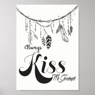 Always Kiss Me Goodnight Wall Art always kiss me goodnight art & framed artwork | zazzle Always Kiss Me Goodnight Wall Art always kiss me goodnight art & framed artwork | zazzle