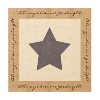 Always Kiss Me Goodnight Wood Wall Decor