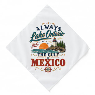Always Lake Ontario and The Gulf of Mexico Bandana