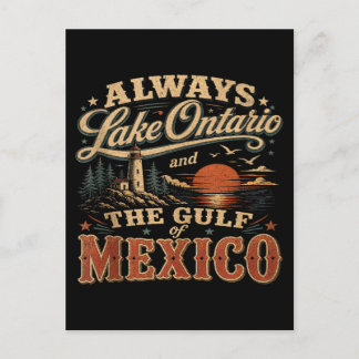 Always Lake Ontario and The Gulf of Mexico Holiday Postcard