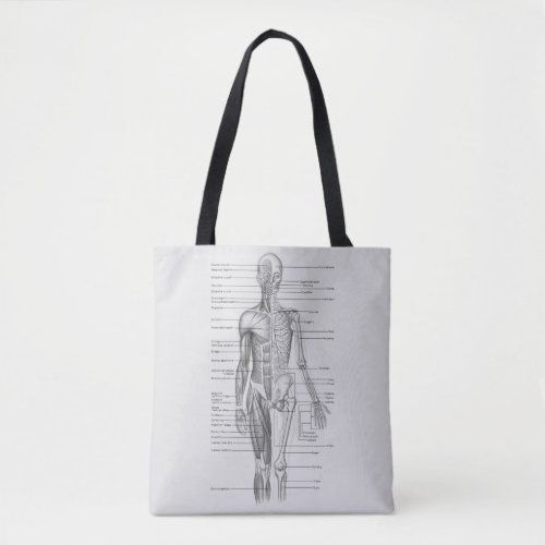 Always Learning Human Body Anatomy Chart Tote Bag