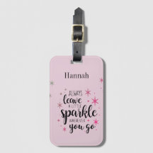 Always Leave A Little Sparkle Personalized