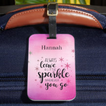 Always Leave A Little Sparkle Personalized