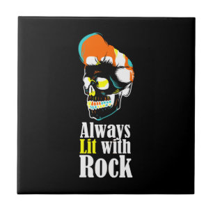 Always lit with rock ceramic tile