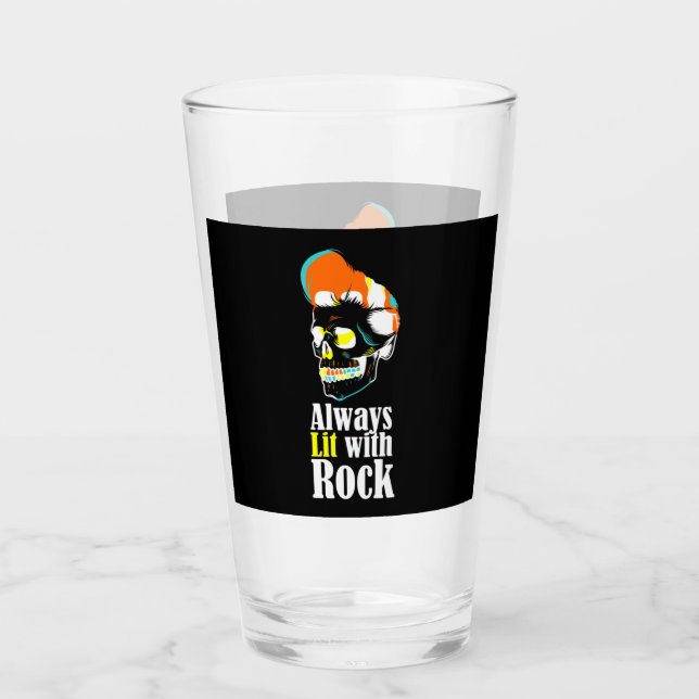 Always lit with rock glass (Front)