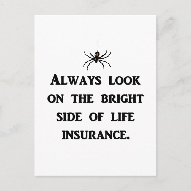 always-look-on-the-bright-side-of-life-insurance postcard (Front)