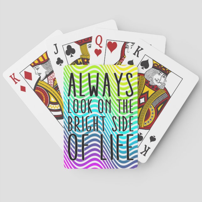 Always look on the bright side of life poker cards (Back)