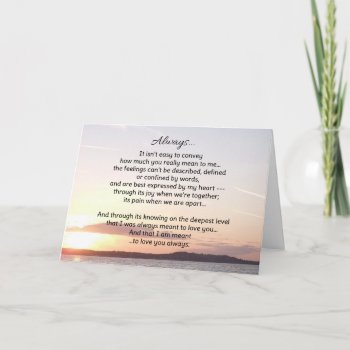 Always...love Card by inFinnite at Zazzle