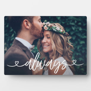 Always Love Hearts Personalized Photo Plaque