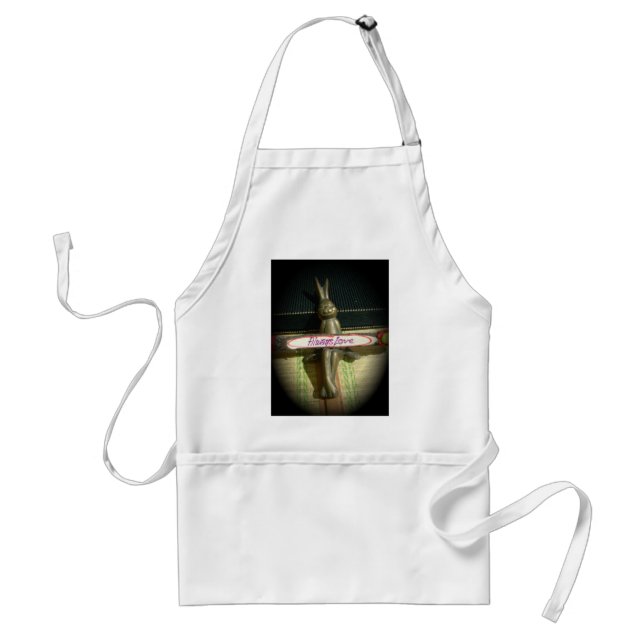 Always Love Inspirational Rabbit Art Print Design Adult Apron (Front)