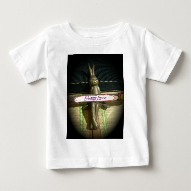 Always Love Inspirational Rabbit Art Print Design Baby T-Shirt (Front)