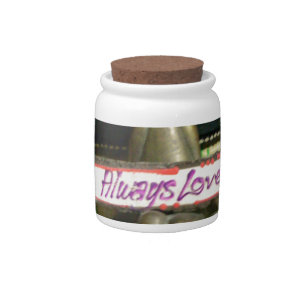 Always Love Inspirational Rabbit Art Print Design Candy Jar