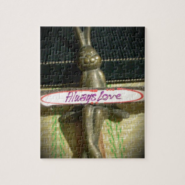 Always Love Inspirational Rabbit Art Print Design Jigsaw Puzzle (Vertical)