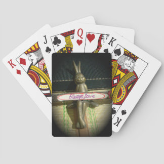 Always Love Inspirational Rabbit Art Print Design Poker Cards