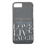 Always Love, Live, Laugh - Grunge Gray Cover at Zazzle