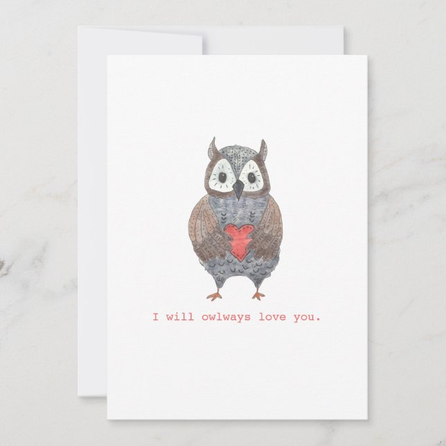 Always Love You Cutest Owl Mother's Day Card (Front)