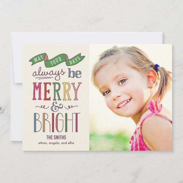 Always Merry Holiday Photo Card