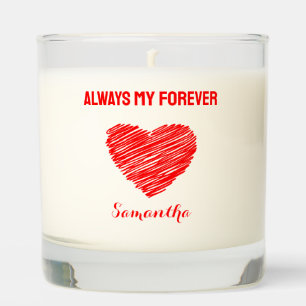 Always My Forever Heart Vanilla Scented Candle