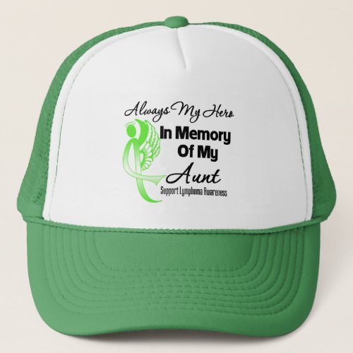 Always My Hero In Memory Aunt _ Lymphoma Trucker Hat