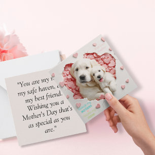 Always my Mother -Dog Mum & Baby Mother's day Note Card