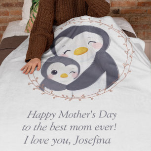 Always my Mother - Penguin Mum & Baby Fleece Blanket