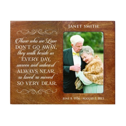 Always Near Walnut 8 x 10 Memorial Picture Frame