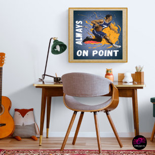 Always on Point Basketball Motivation Poster
