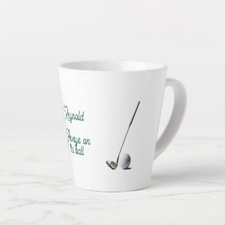 Always on the Ball Funny Golf Personalized  Latte Mug