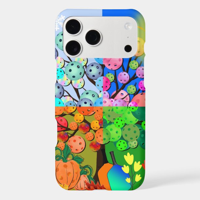 Always Pickleball Season Winter Spring Summer Fall Iphone Case (Back)