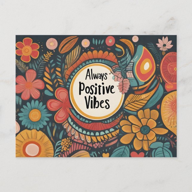 Always positive vibes postcard (Front)