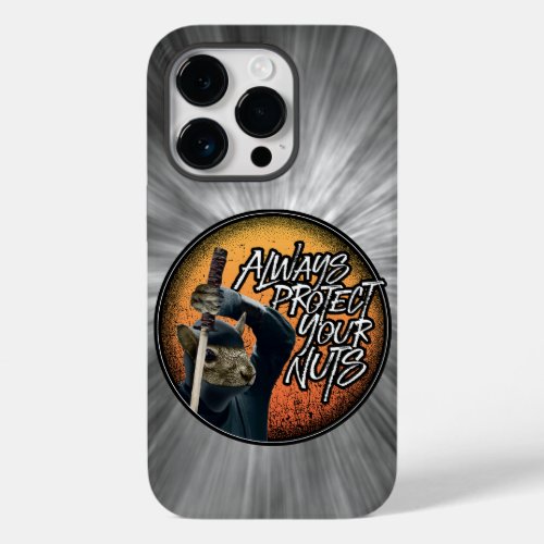Always Protect Your Nuts _ funny ninja squirrel Case_Mate iPhone 14 Pro Case