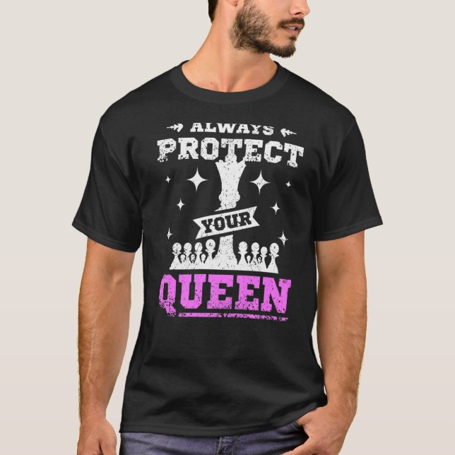 Always protect your queen chess Premium T-Shirt (Front)