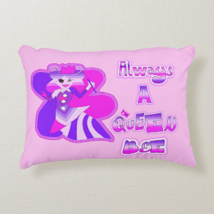 Always queen bee baby pink accent pillow