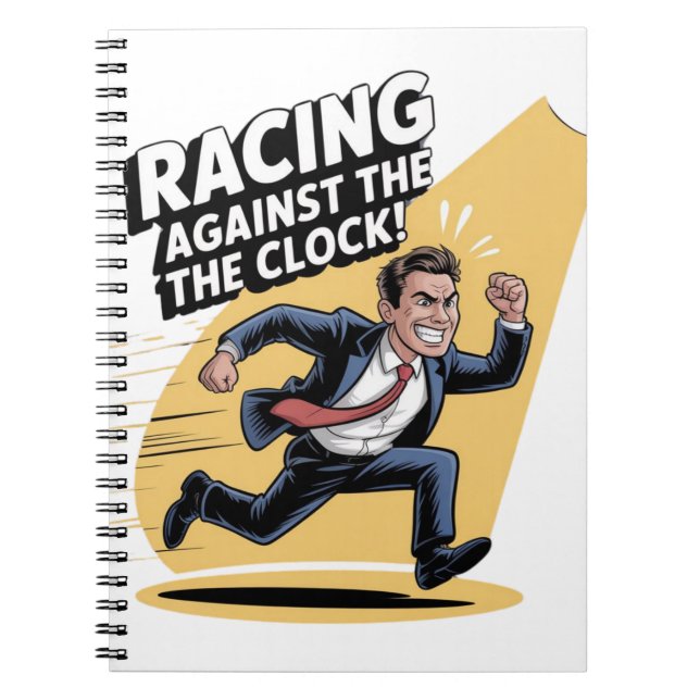 Always Racing Against the Clock Notebook (Front)