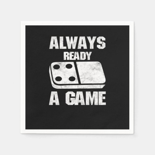 Always Ready Dominoes Tiles Puzzler Game Gift Napkins