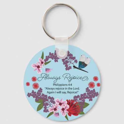 Always Rejoice Keychain