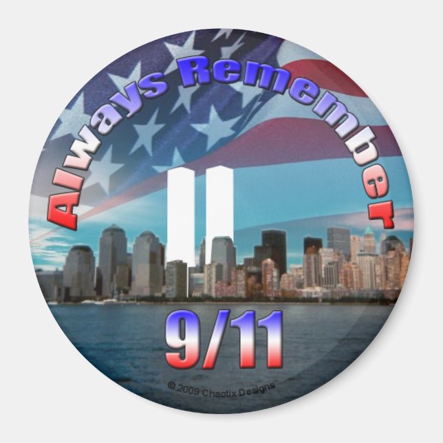 Always Remember 9/11 Magnet (Front)